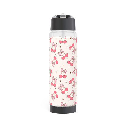 Charming Cherry Infuser Water Bottle - Perfect for Hydration and Wellness