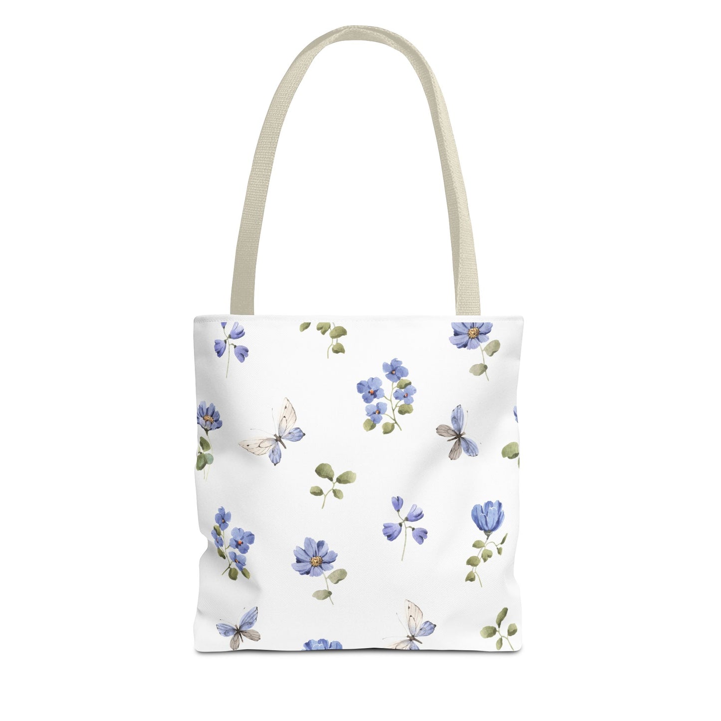 Butterfly and Floral Tote Bag - Eco-Friendly