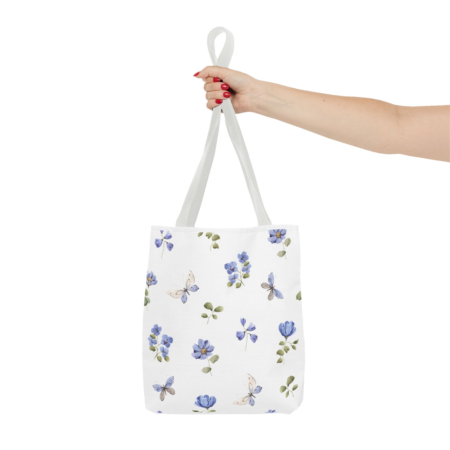 Butterfly and Floral Tote Bag - Eco-Friendly