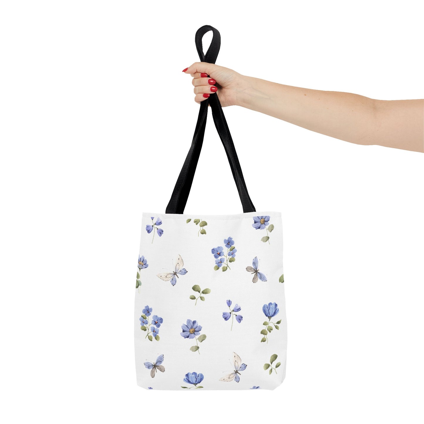 Butterfly and Floral Tote Bag - Eco-Friendly