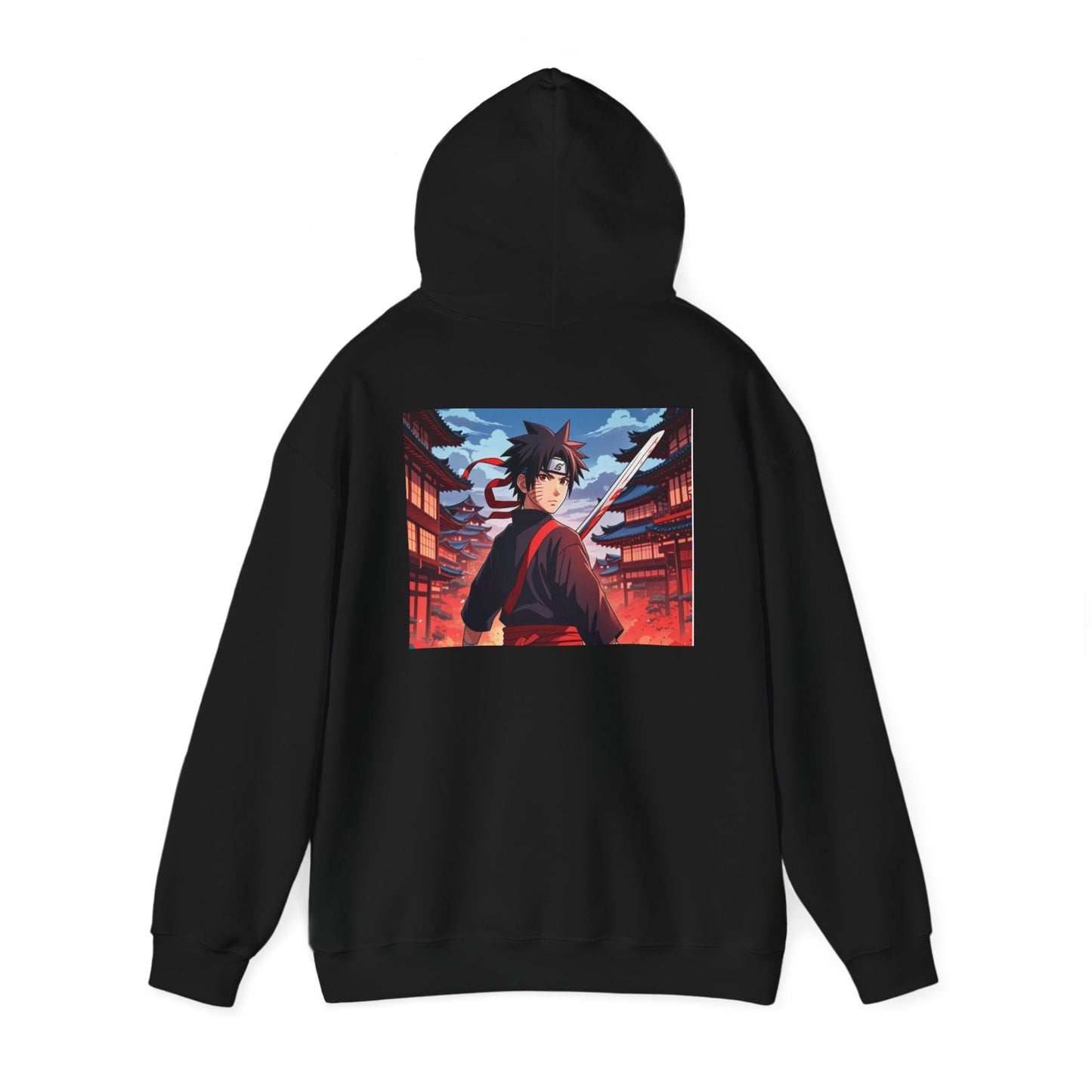 Anime Hooded Sweatshirt - Ninja Design