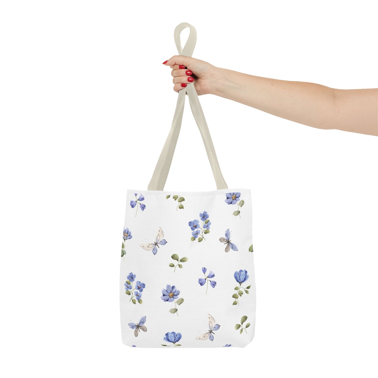 Butterfly and Floral Tote Bag - Eco-Friendly