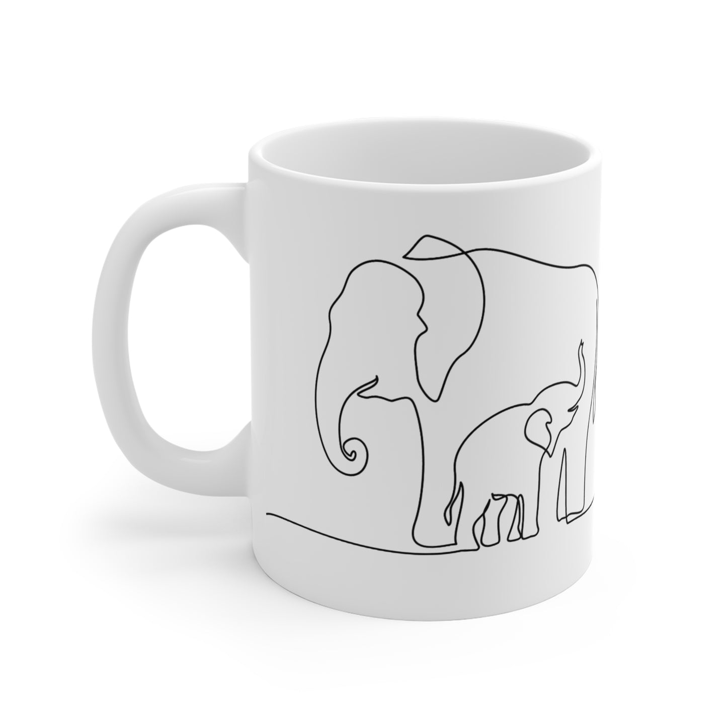 Ceramic Mug for Mom „Elephants”