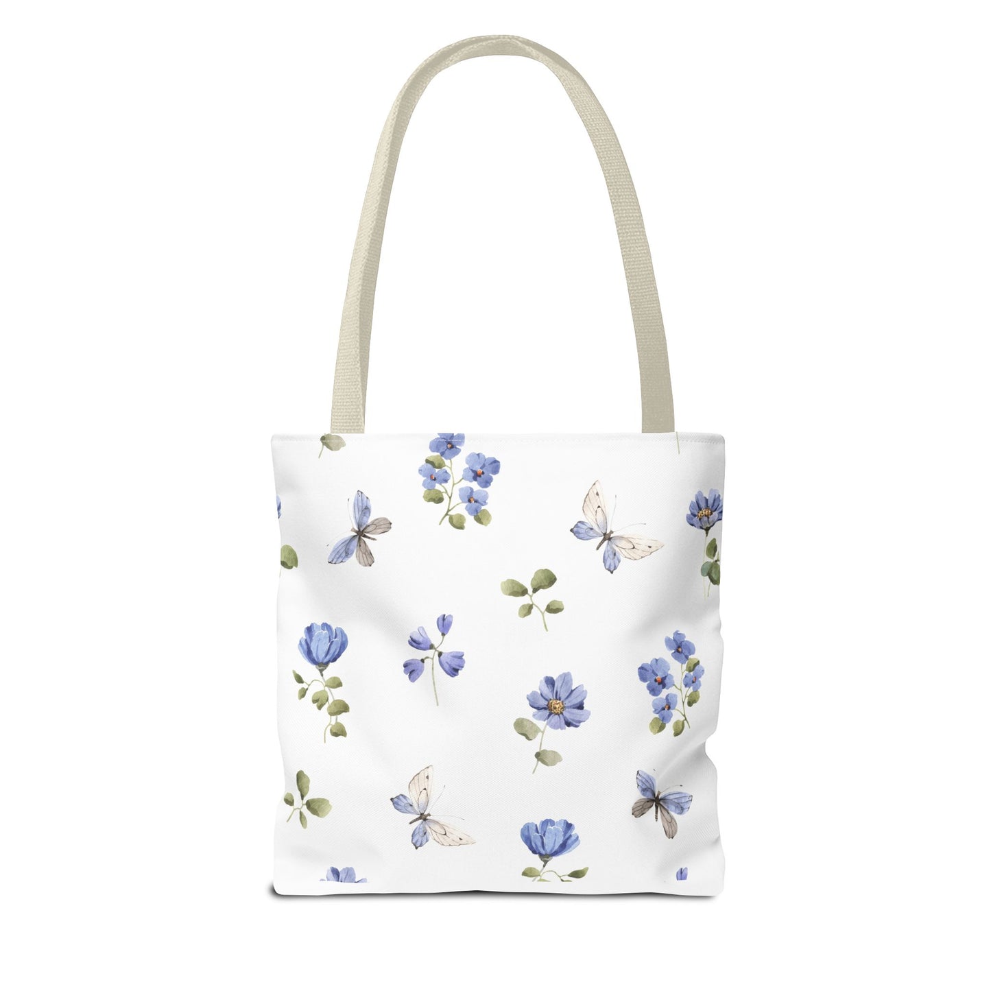 Butterfly and Floral Tote Bag - Eco-Friendly