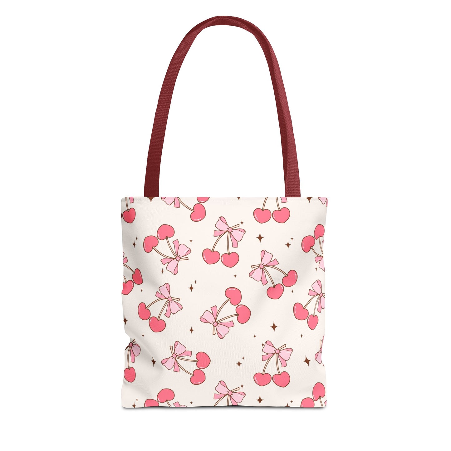 Charming Cherry Print Tote Bag