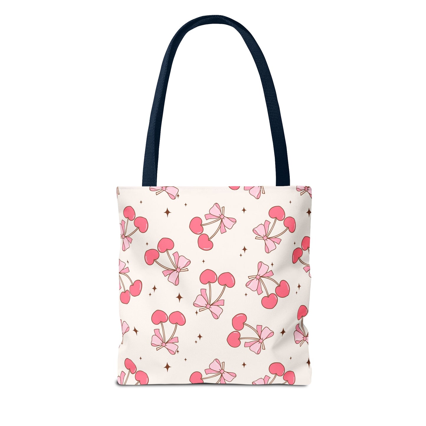 Charming Cherry Print Tote Bag